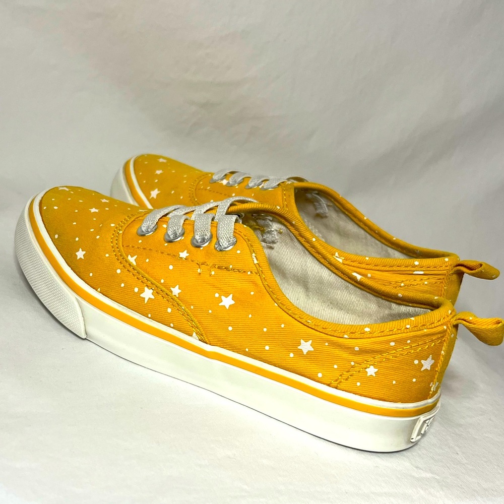 Yellow star slip on shoes